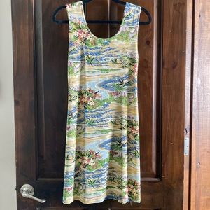 tropical mini dress